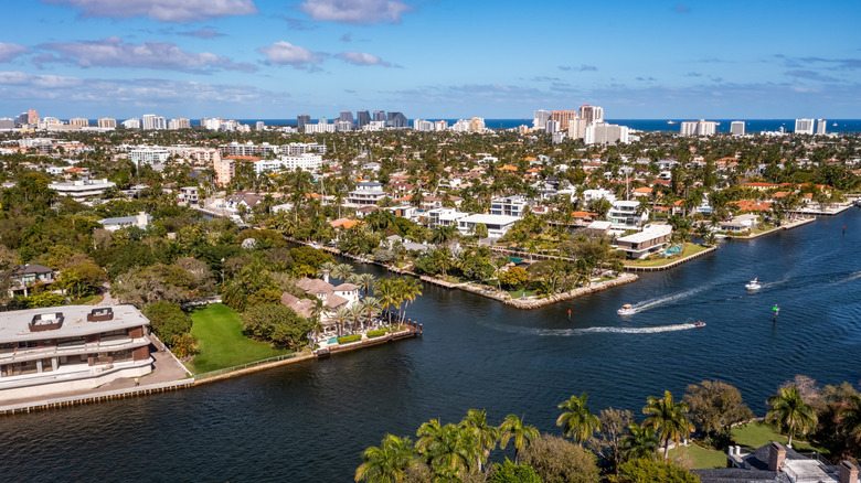 An aerial view of Fort Lauderdale