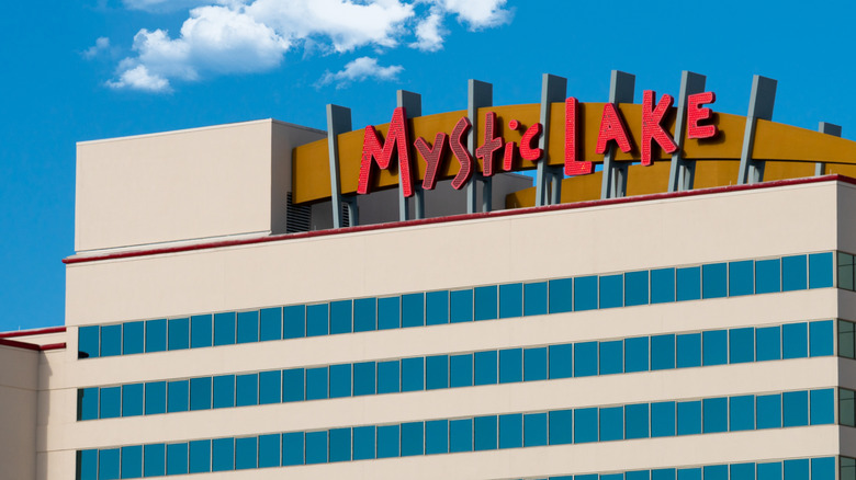 An exterior view of Mystic Lake Casino Hotel in Prior Lake, Minnesota