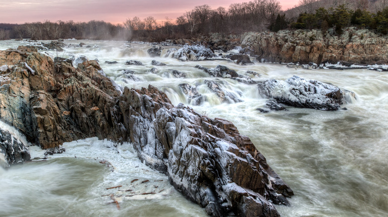 Rushing waters at Great Falls National Park, McLean, Virginia