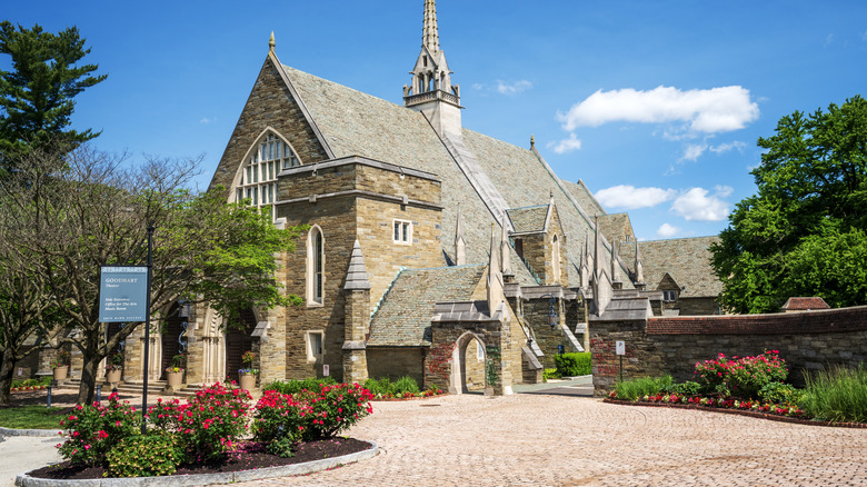 Historic building of Goodhart Theater, campus of Bryn Mawr College, Pennsylvania, USA