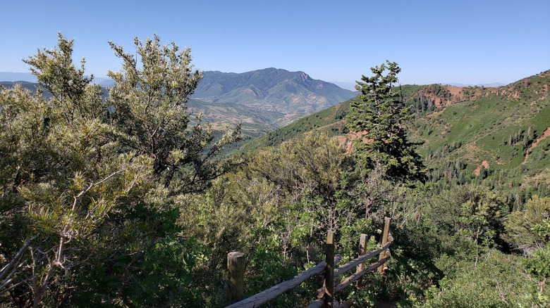 Mountain views along the Nebo Loop Scenic Byway near Santaquin, Utah