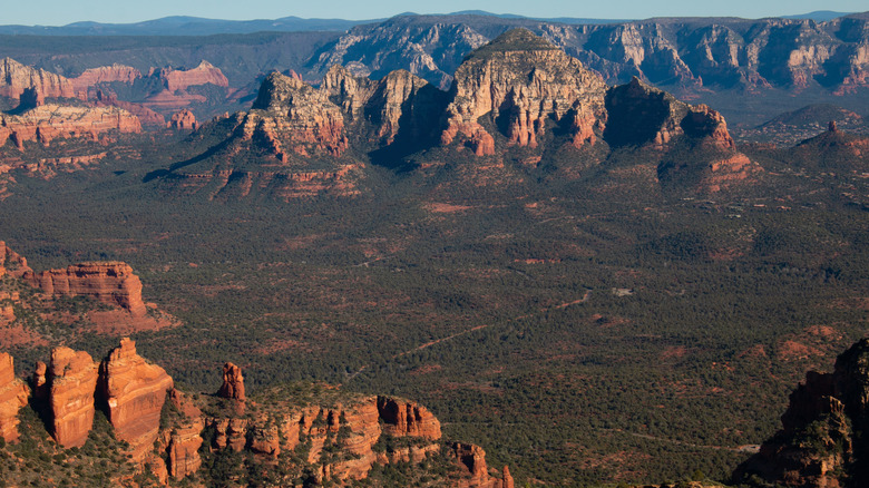 The view from the trail to the summit of Bear Mountain, Sedona, Arizona