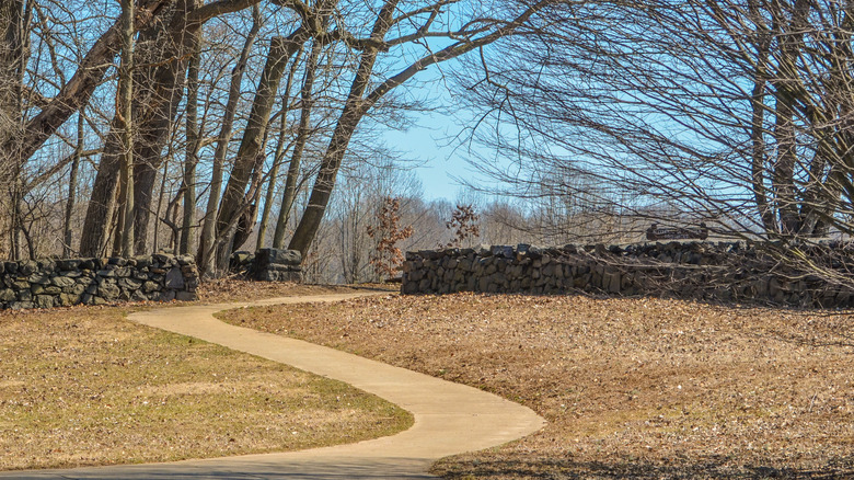 Winding trail going through Brandywine Creek State Park