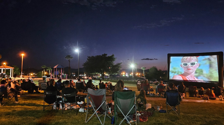 Outdoor cinema in Wellton, Arizona