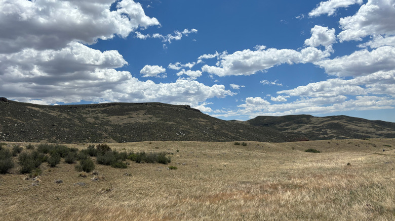 Mountain landscape in Wellington, Colorado