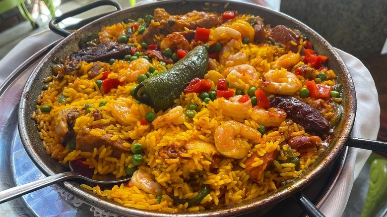 Diablo paella from Forno's of Spain