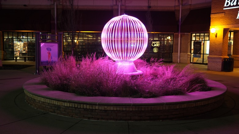 Art installation in Town Center Plaza