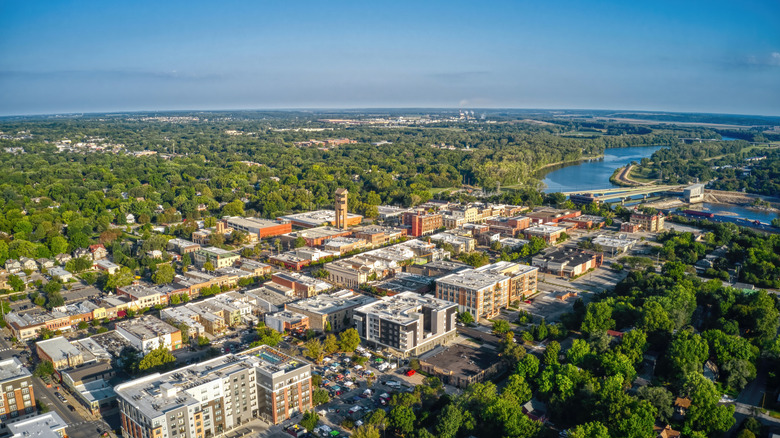 aeril view of Lawrence, Kansas