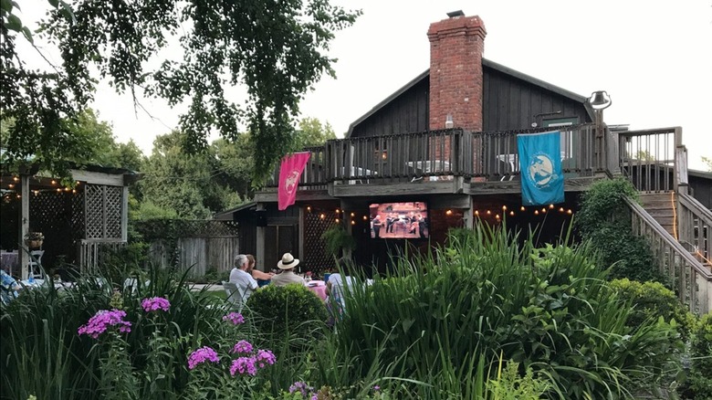 Chamber music event at Prairie Pines lavender farm's barn