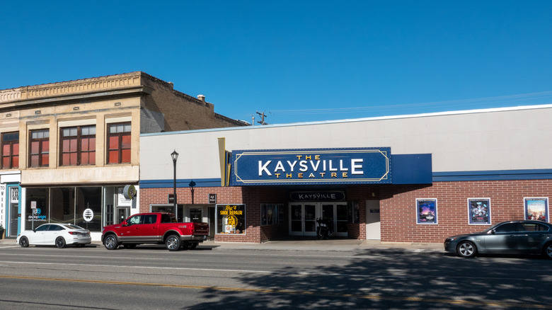 An exterior shot of The Kaysville Theatre