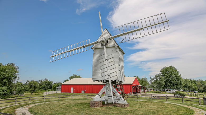 View of the Mid-America Windmill Museum in Kendallville, Indiana