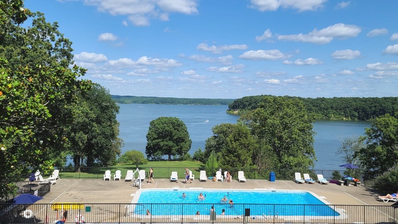 The pool at Kenlake State Resort Park on Kentucky Lake