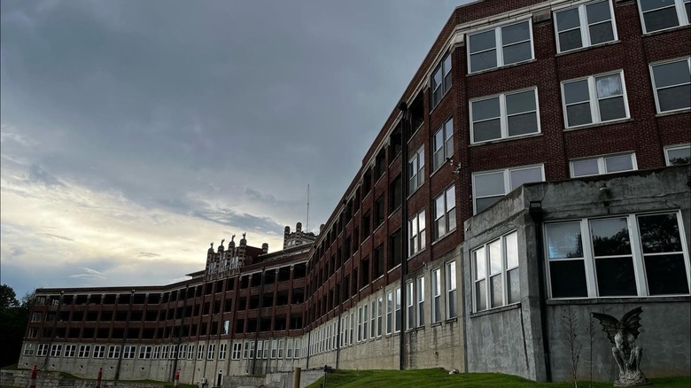 The former Waverly Hills Sanatorium and its Tudor-Gothic architecture in Louisville, Kentucky.