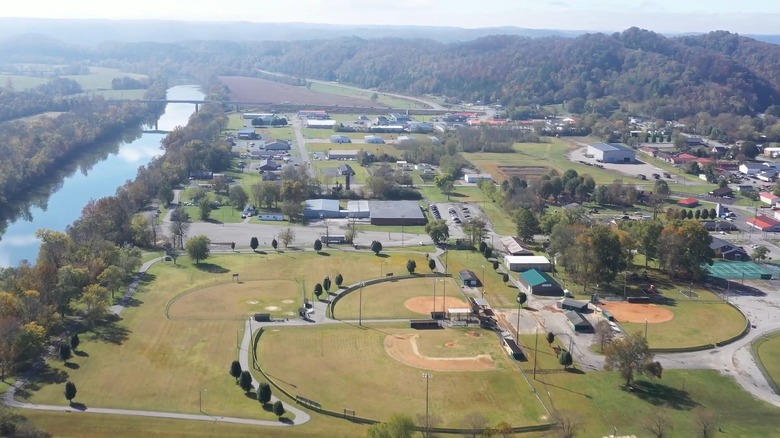 Aerial view of Burkesville