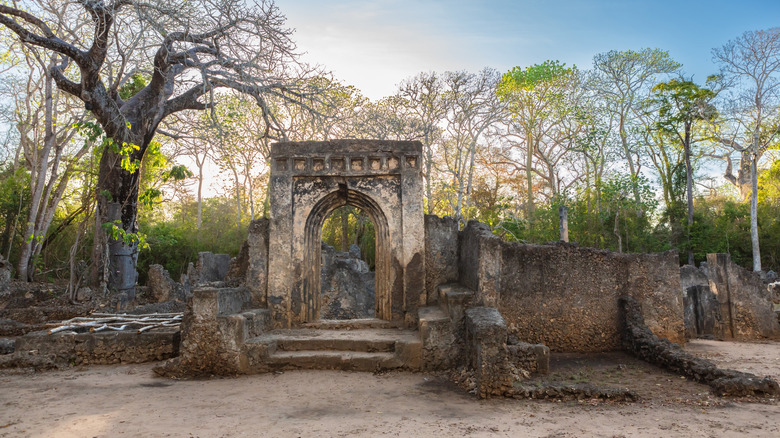 Ruins of ancient Swahili city of Gedi