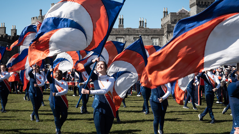 Illini Marching Band performing during the St. Patrick's Day Festival in Kilkenny, Ireland