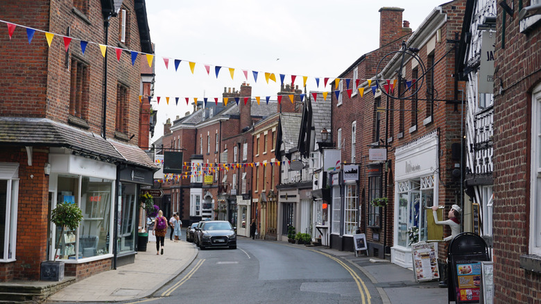 Brick buildings in Knutsford, England