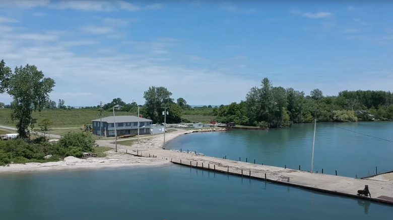 Drone image of North Bass Island Coast