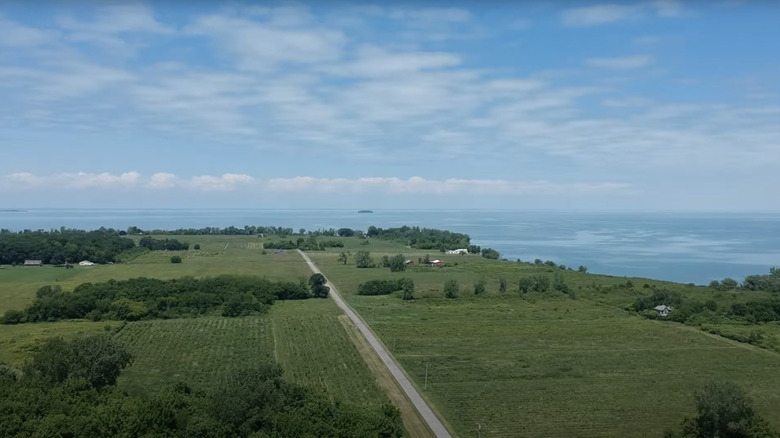 Drone image of North Bass Island Coast