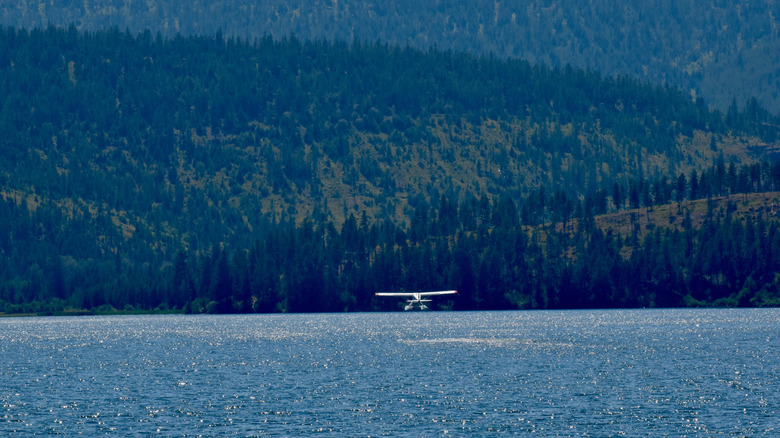 Seaplane over Lake Mary Ronan