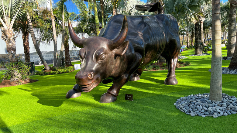 The Wall Street bull in the Lake Nona Sculpture Garden