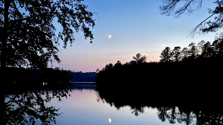 Lake Pennesseewassee at dusk