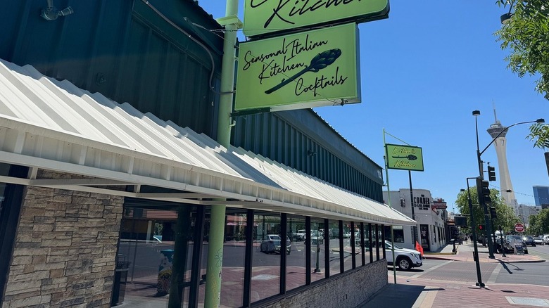 The exterior of Esther's Kitchen in the Las Vegas Arts District