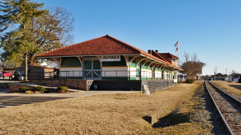 Lavonia Railroad Depot in Lavonia, Georgia