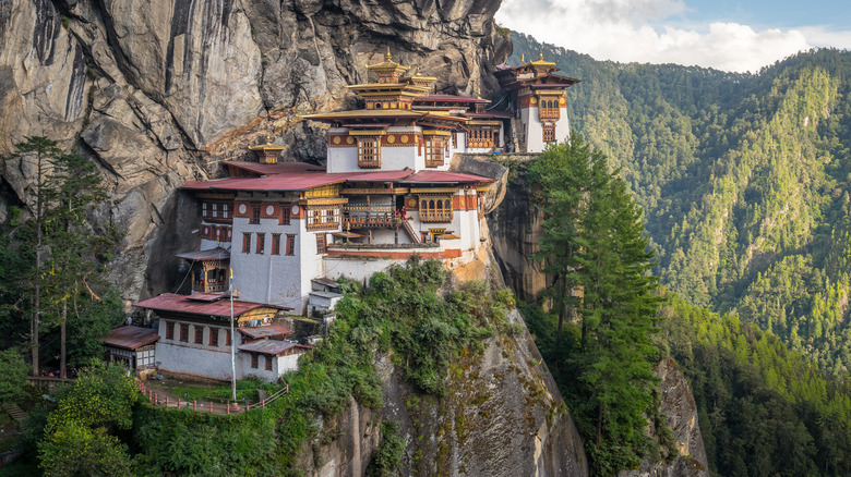 Taktsang monastery in Bhutan.