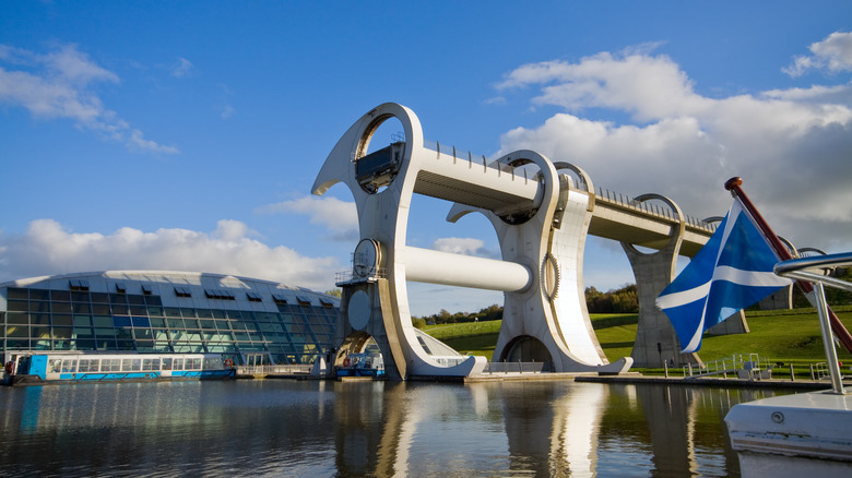 Falkirk Wheel on sunny day