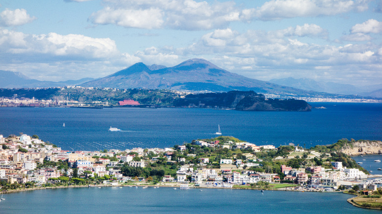 A wide view of the bay at Bacoli