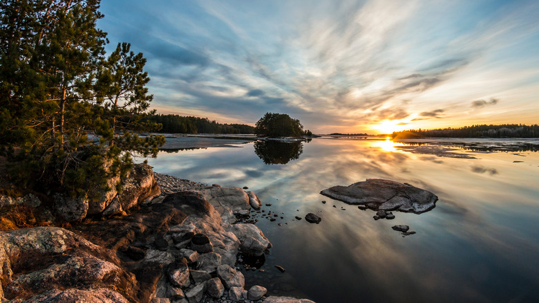 Sunset at Voyageurs National Park