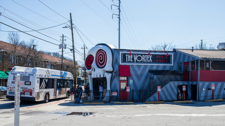 Entrance of the Vortex Bar and Grill in Atlanta