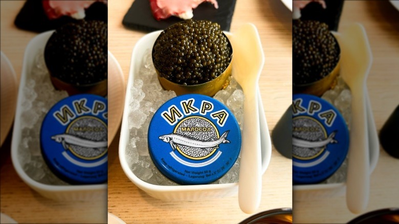 Caviar dish at Locust in Nashville