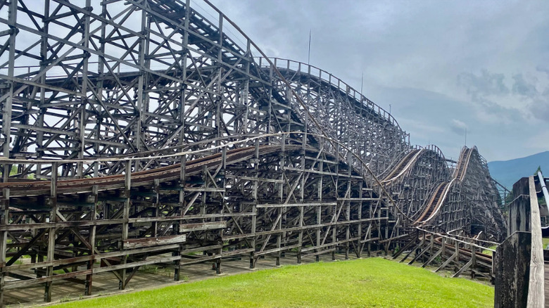 Jupiter roller coaster in Beppu City, Japan