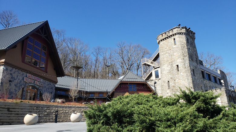 Entrance of Ruby Falls on Lookout Mountain, containing the Castle Cafe