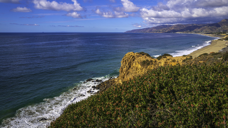 Panorama of Zuma Beach taken from Point Dume in Malibu, California