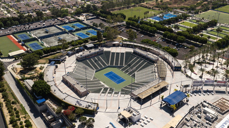 Aerial view of Dignity Health Sports Park in Carson, California