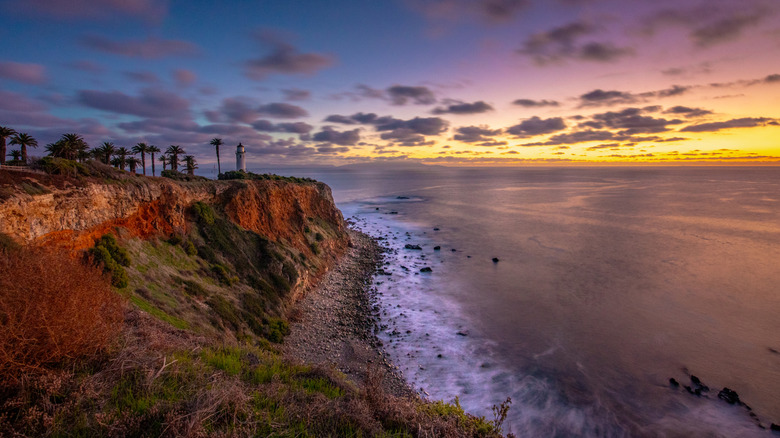 coastline at sunset in Palos Verdes Peninsula