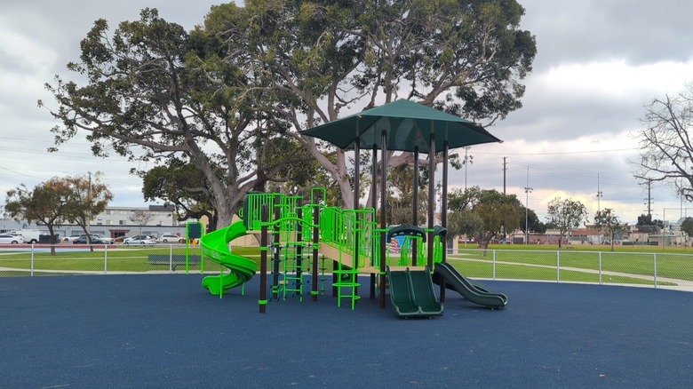 The playground at Jim Thorpe Park in Hawthorne, California