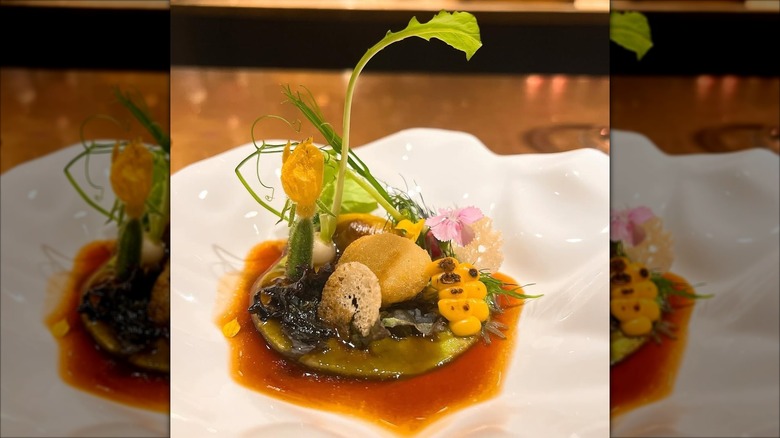 Close-up of a dish from Pasta Bar