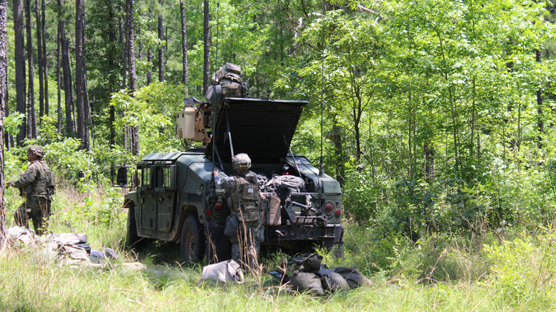 Soldiers from Fort Johnson on training exercises