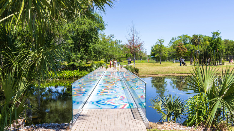 bridge in City Park, New Orleans