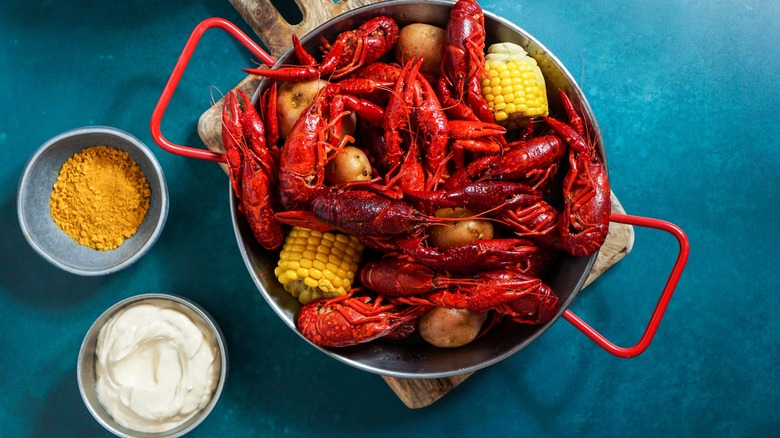A typical Cajun seafood dish from Louisiana