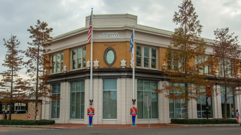 The City Hall building in Jennings, Louisiana