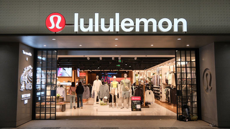 A Lululemon storefront