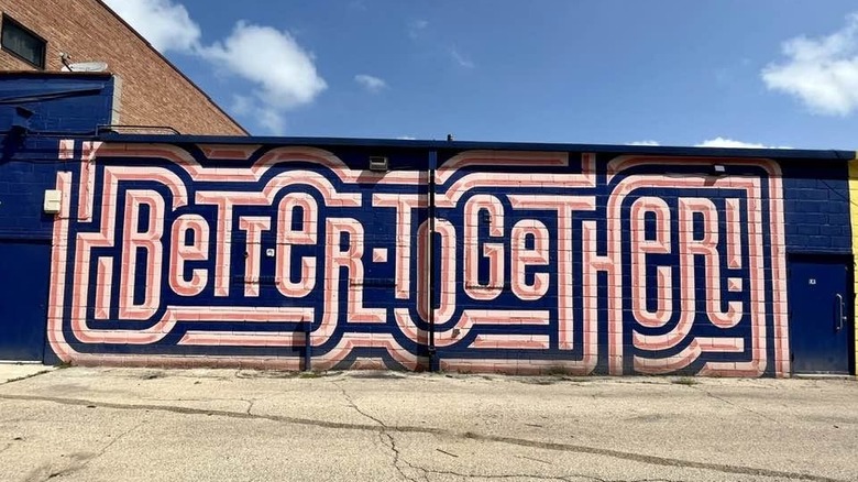 The Better Together mural in Madison Mural Alley in Wisconsin