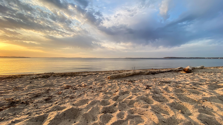 Beach on Lake Mendota near Madison, Wisconsin