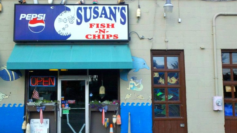 Susan's Fish-n-Chips seafood shack in Portland, Maine