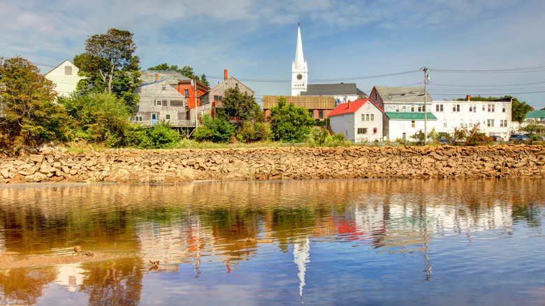 A view of Machias, Maine from the water